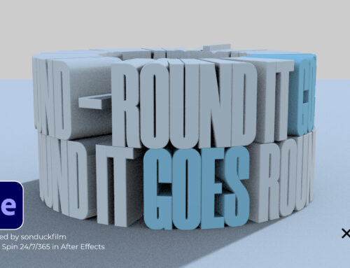 Make Hyper Visual 3D Typography in After Effects
